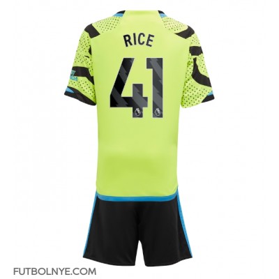 Camiseta Arsenal Declan Rice #41 Visitante Equipación para niños 2023-24 manga corta (+ pantalones cortos)